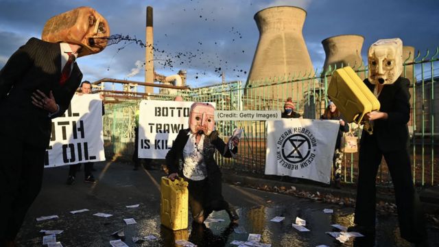 Kasım 2021, İskoçya'daki protestocular