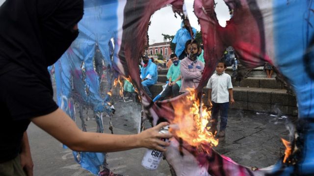 Protesta en Guatemala