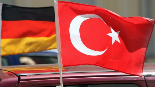 Almanya ve Türkiye bayrakları