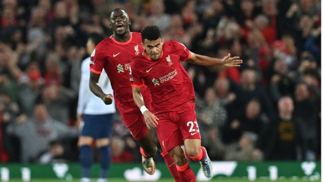 vs Tottenham highlights: Luis Diaz score afta Son goal to make am 1-1 draw for Anfield - BBC News Pidgin