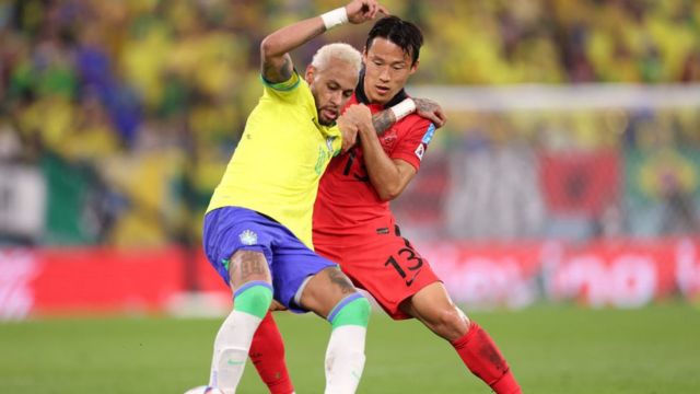 孙准浩（右）在韩国队的世界杯主力队员(photo:BBC)