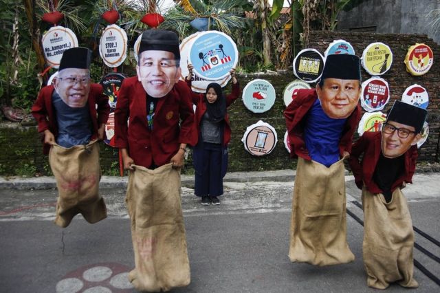 Ma'ruf Amin, Jokowi, Prabowo dan Sandiaga Uno