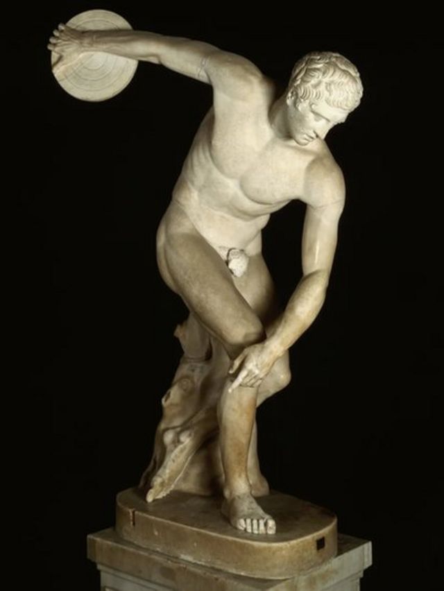 Estatua griega de un atleta