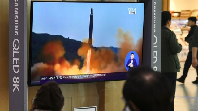 북한의 발사체 발사는 올해 들어 처음이다