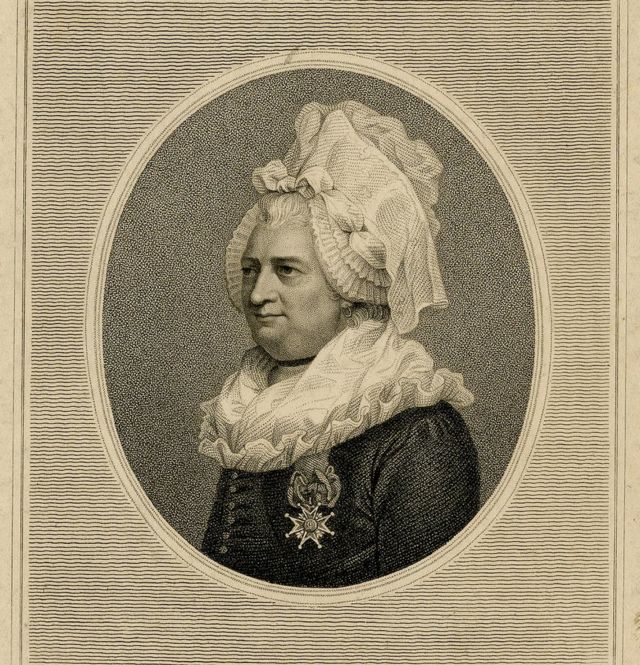 Este grabado de 1791 es el primero que ofrece una representación precisa del Chevalier como mujer.