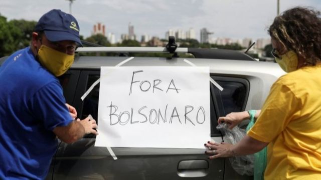 Protesto contra Bolsonaro em São Paulo