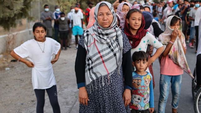 Solicitantes afganos de asilo en Grecia.