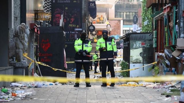 Itaewon disaster site