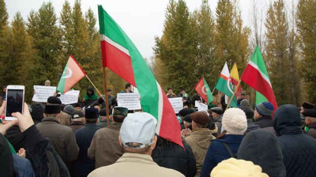 Митинг татарских националистов в Казани