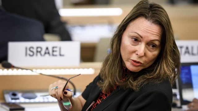 Embajadora de Israel ante la ONU, Aviva Raz Shechter.