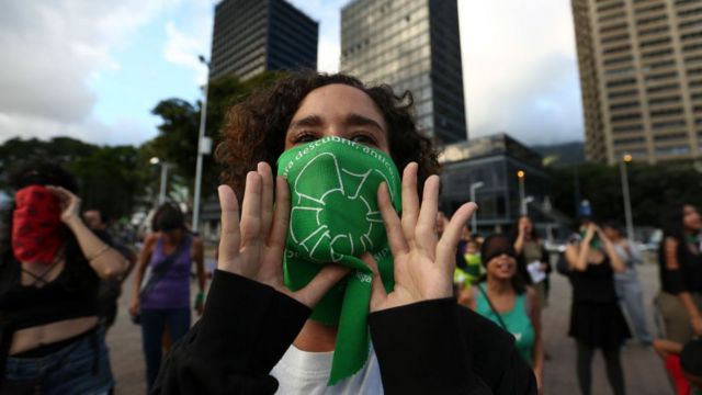 Protesta en Caracas.