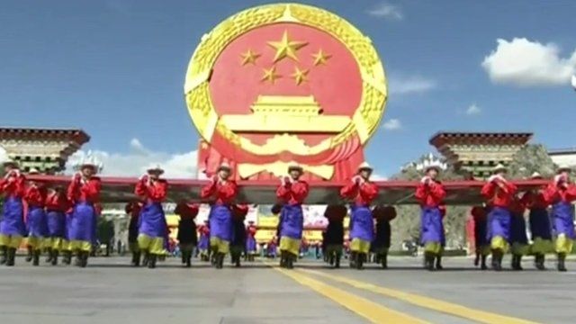Parade in Lhasa