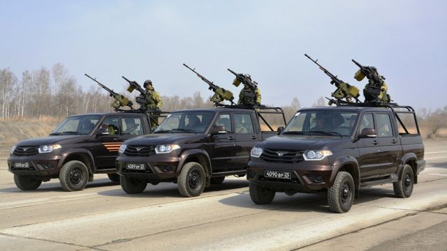 خودرو ارتش روسیه با نام تائوس در آمریکا