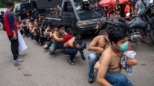 Unjuk rasa menolak UU Cipta Kerja