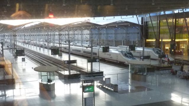 Железнодорожная станция в Испании