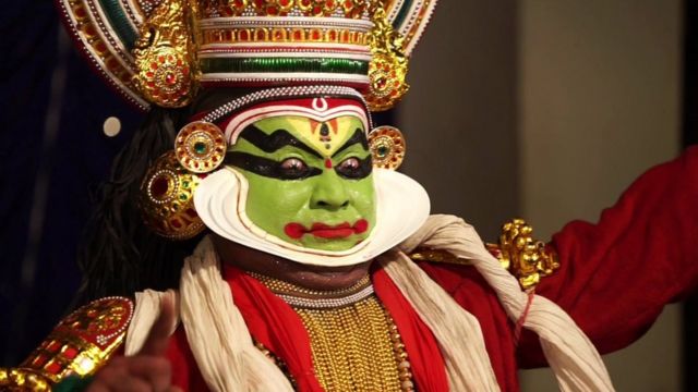 A rare performance of India's Kathakali dance - BBC News