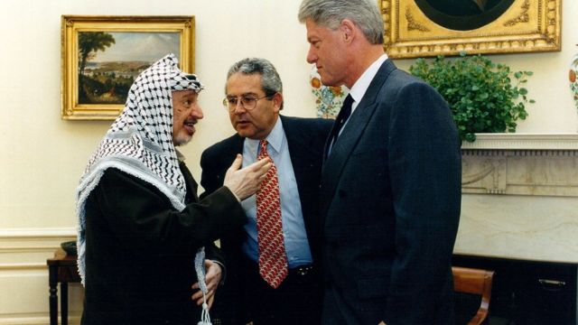 Yasser Arafat, Bill Clinton e tradutor