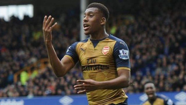 Umukinyi w'imbere wa Arsenal Alex Iwobi
