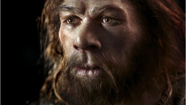 Recreación del neandertal.