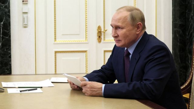 普京挥军攻打乌克兰半年后，这位俄罗斯总统接下来意欲何为，仍是未知之数。(photo:BBC)