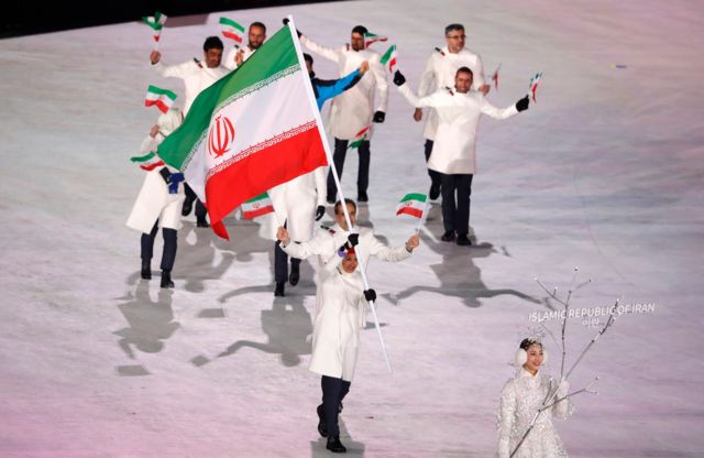 کاروان ایران در مراسم افتتاحیه المپیک زمستانی پیونگ چانگ