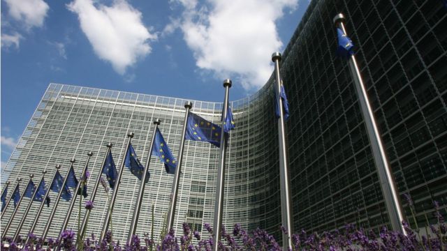 ساختمان کمیسیون اروپایی که در شهر بروکسل، پایتخت بلژیک قرار دارد