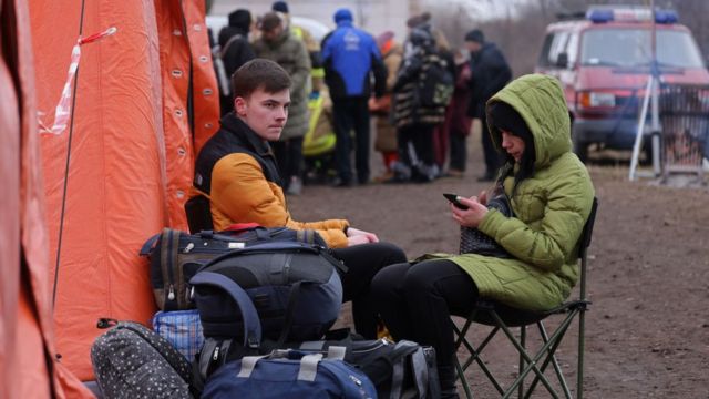Refugiados ucranianos en Polonia