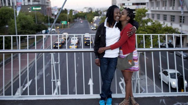 Couple de lesbiennes à Cape Town, Afrique du Sud