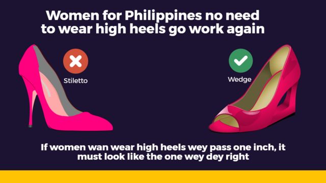 no more high heels