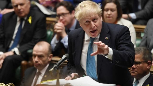Boris Johnson discursa