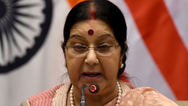 भारत की विदेश मंत्री सुषमा स्वराज