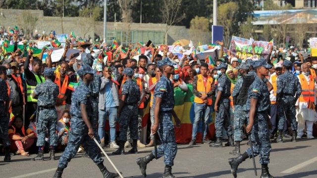 مسيرة في اثيوبيا
