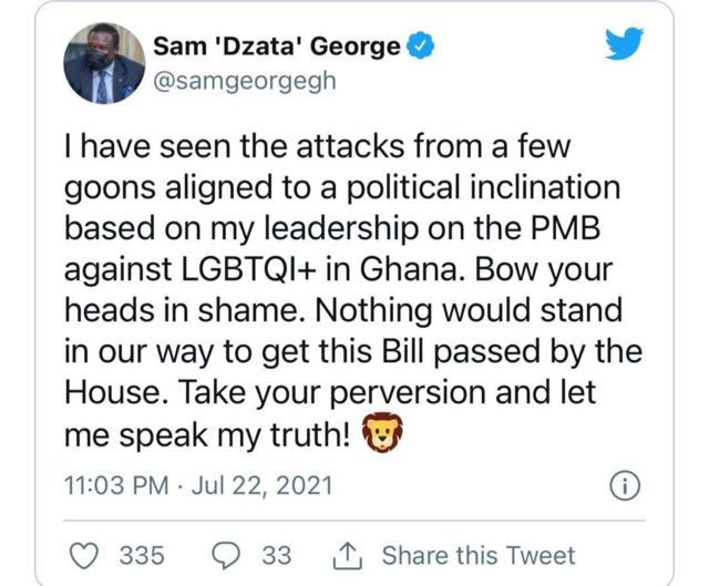 Ghana Threatens LGBT People and Allies With Promotion of Proper Human  Sexual Rights and Ghanaian Family Values Bill