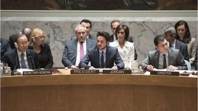 أصبح الحسين أصغر شخصا على الإطلاق يترأس جلسة لمجلس الأمن الدولي