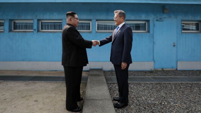 4월 남북정상회담 모습