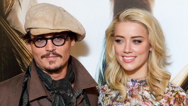 Johnny Depp y Amber Heard en 2011 antes casarse.