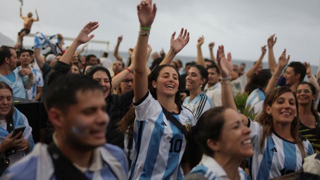 Los argentinos celebran