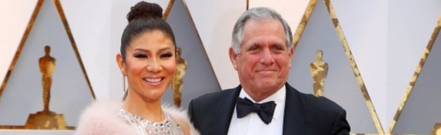 Les Moonves and Julie Chen