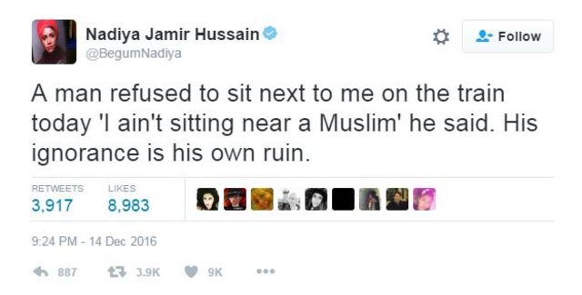 Nadiya Hussain tweet
