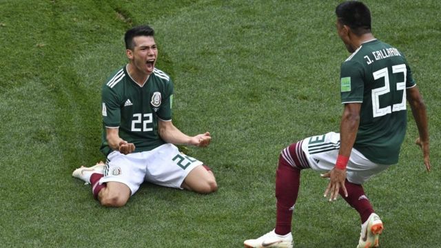 قدمت المكسيك أداء قويا في الدور الأول وفازت على ألمانيا في مفاجأة كبيرة