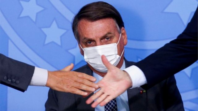 Jair Bolsonaro durante lançamento de programa no Palácio do Planalto