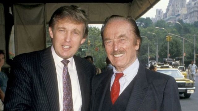 Дональд в 1988 году с отцом Фредом Трампом