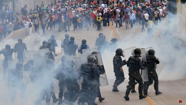 Protesta en Honduras