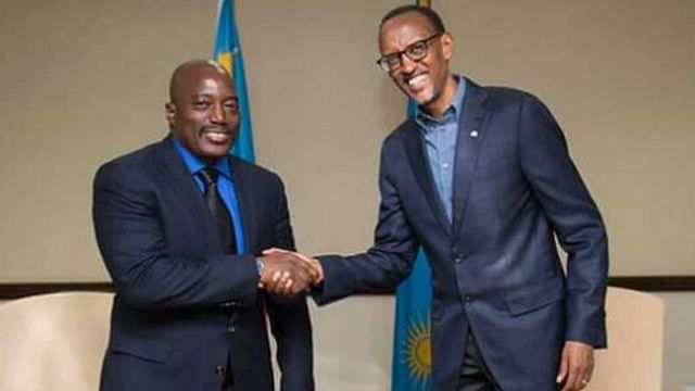 Perezida Kabila na Perezida Kagame