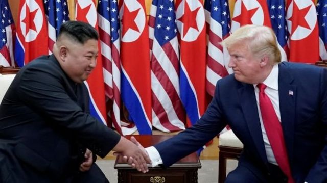 Kuzey Kore lideri Kim Jong-un ve ABD Başkanı Donald Trump