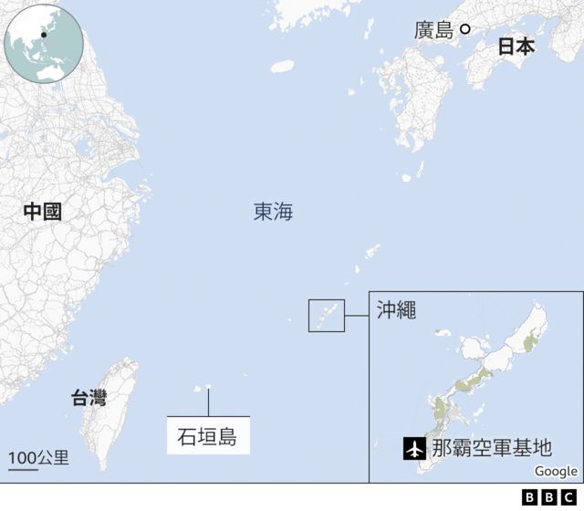 冲绳及周边地图