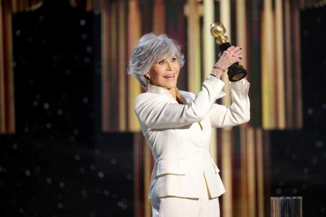 Jane Fonda ganó el premio honorífico Cecil B DeMille por su carrera artística.