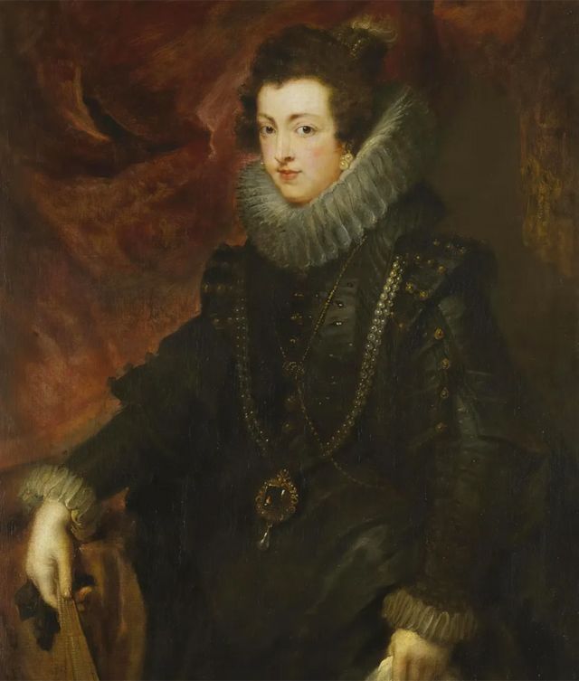 Retrato de Isabel de Borbón (1628-9) pintado por Peter Paul Rubens