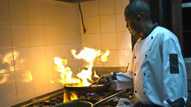 Chef at a Cuban restaurant