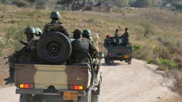 Des éléments de l'armée camerounaise lors d'une patrouille